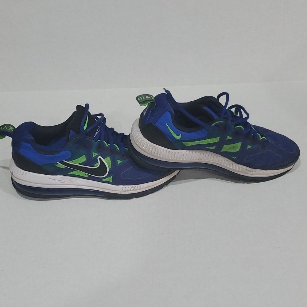 Air Max Men's Genome Dark Royal Blue Green Strike Sneakers Size 8.5 DC9410-400